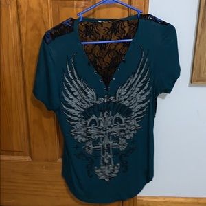 Ladies affliction shirt